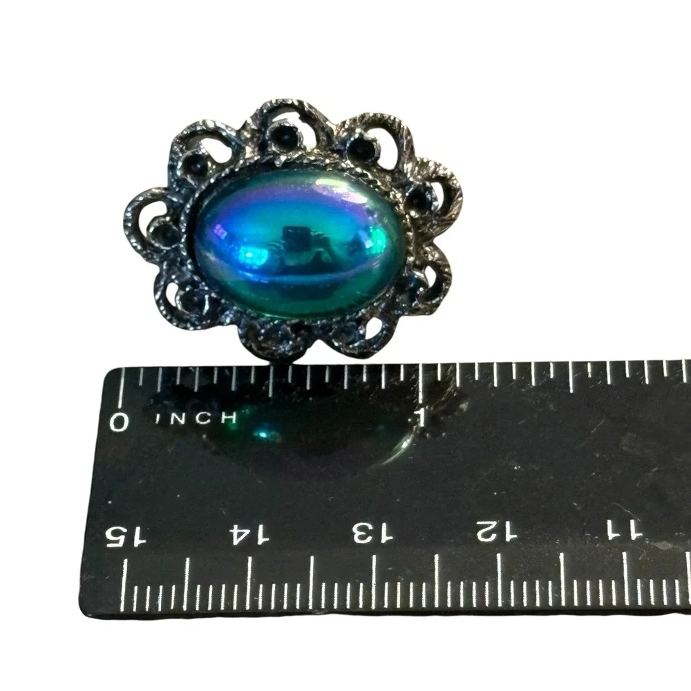 Harvey Avedon Cufflinks Blue Watermelon Center 1950s Pat. 2920363 VTG Silvertone